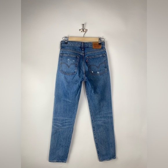 Levi's Wedgie Icon Fit Jeans Distressed Partner In Crime High Rise 22861-0024 24 - Picture 5 of 14